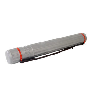 Generic Plastic Drawing Tube 8 x 64-108 cm, Silver