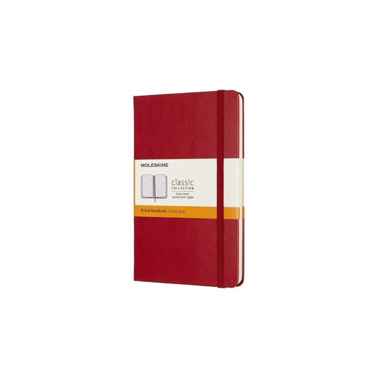 MOLESKINE Classic Notebook A6, hardcover, ruled, 192 pages, Red