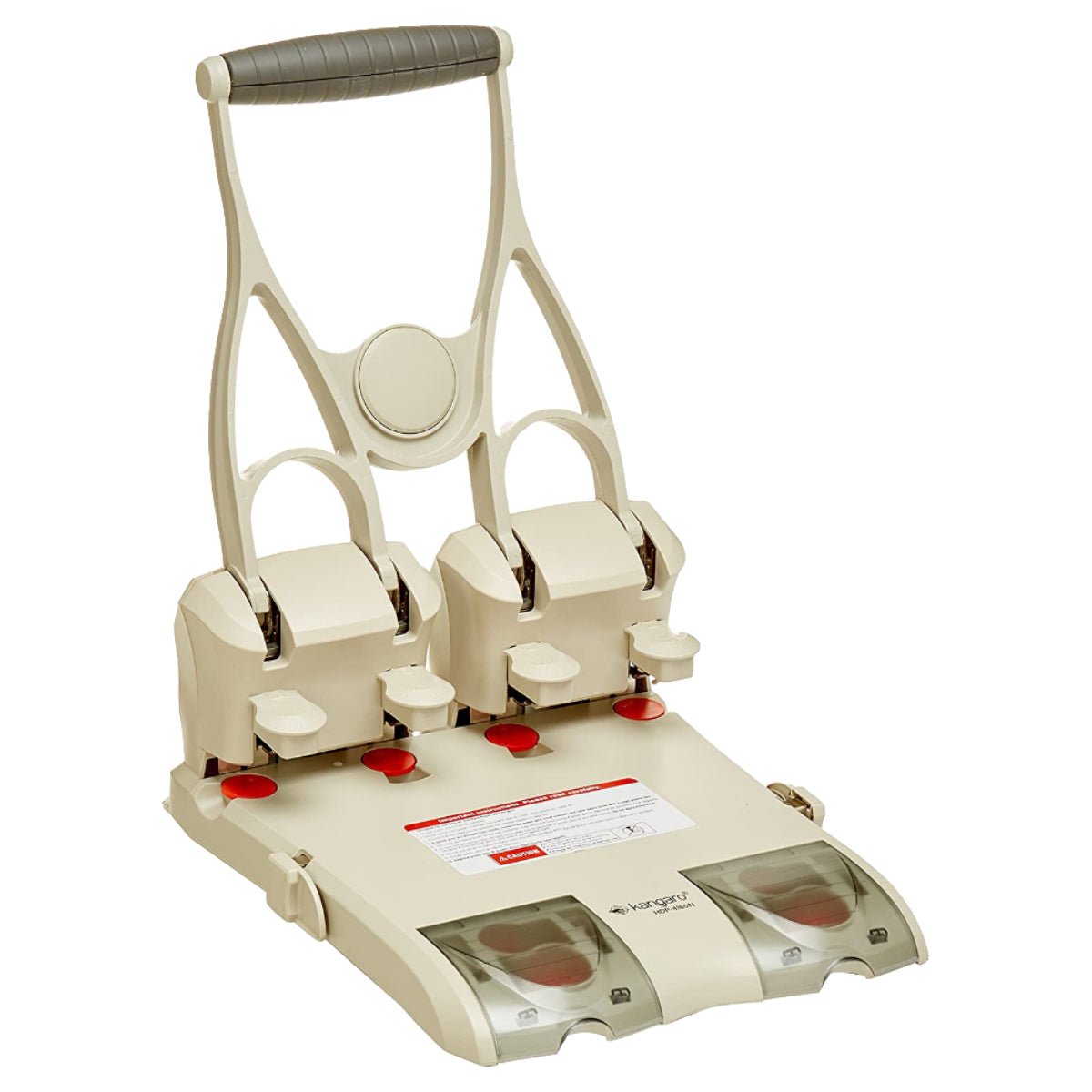 Kangaro 4 Hole Puncher HDP-4160N, Heavy Duty, 150 Sheets Capacity, Assorted Colors - Image 1