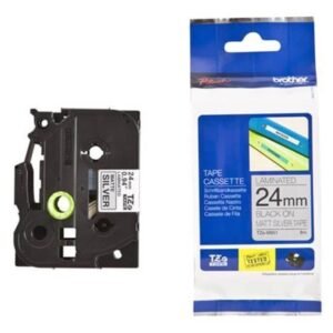 BROTHER P-touch 24mm TZ-951 Laminated Tape 8m Black on Silver