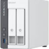 QNAP TS-216G 2-Bay NAS, ARM 4-core Cortex-A55 2.0GHz Processor, 4GB RAM, Mali-G52 Graphic Processor, Hot-Swappable, Gigabit Ethernet Port (RJ45), 1 x 70mm 12VDC Fan | TS-216G - Thumbnail Image 1