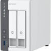 QNAP TS-216G 2-Bay NAS, ARM 4-core Cortex-A55 2.0GHz Processor, 4GB RAM, Mali-G52 Graphic Processor, Hot-Swappable, Gigabit Ethernet Port (RJ45), 1 x 70mm 12VDC Fan | TS-216G - Thumbnail Image 3