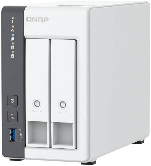 QNAP TS-216G 2-Bay NAS, ARM 4-core Cortex-A55 2.0GHz Processor, 4GB RAM, Mali-G52 Graphic Processor, Hot-Swappable, Gigabit Ethernet Port (RJ45), 1 x 70mm 12VDC Fan | TS-216G - Image 3