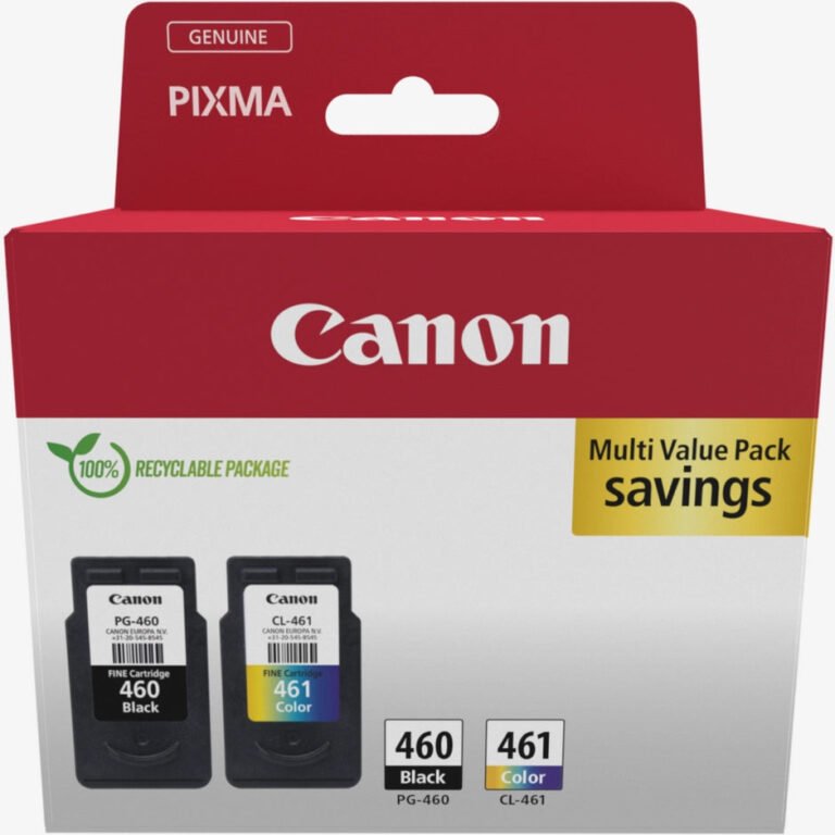 Canon PG-460 Black and CL-461 Colour Ink Cartridge Multipack
