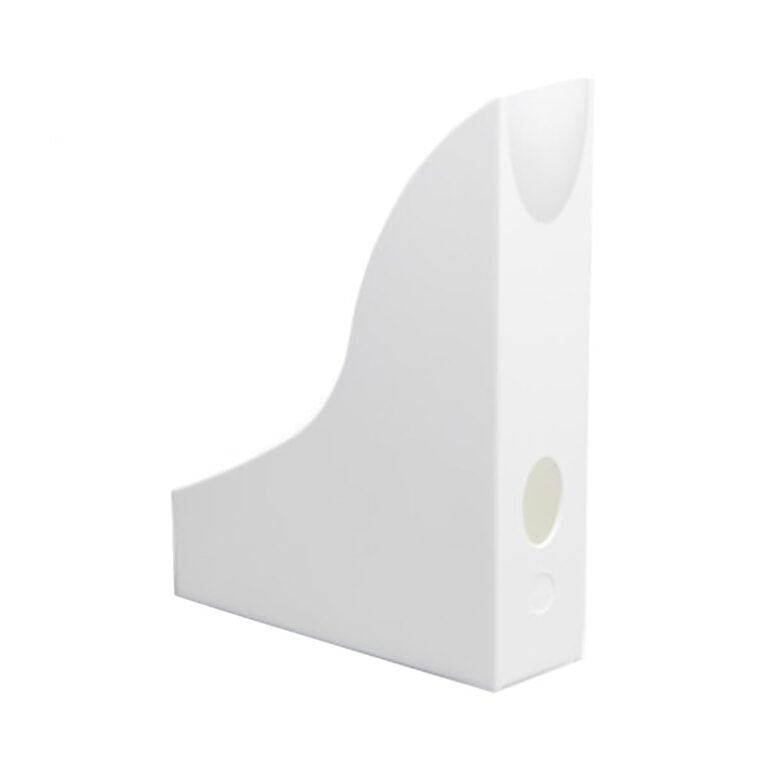 Durable Magazine Rack BASIC, White