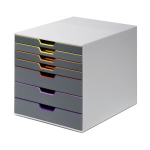 Durable VARICOLOR 7 Desktop Drawer Box, 7 Drawers, A4/C4