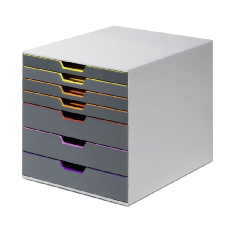 Durable VARICOLOR 7 Desktop Drawer Box, 7 Drawers, A4/C4