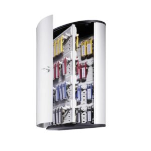 Durable KEY BOX 72 Aluminium Key Cabinet, Cylinder Lock & 6 Key Clips