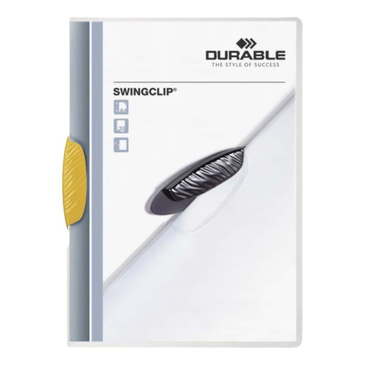 Durable Swingclip Folder A4, Yellow Clip - Image 1