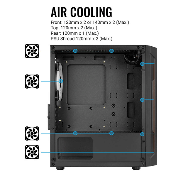 Aerocool AC-MINI-G-BK-V1 PC case