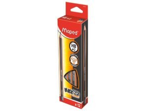 Maped MD-854021 Black Peps Jumbo Pencil, 12pcs/box