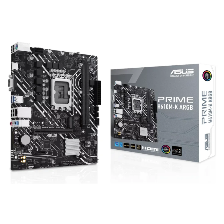 Asus PRIME H610M-K ARGB Gaming Motherboard 90MB1G90-M0EAY0