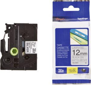 Brother TZe-M931 12mm Black on Matte Silver TZe tape for P-touch Label Printers