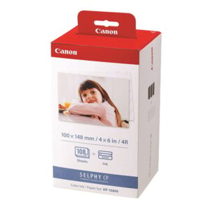 Canon KP-108 Colour Ink and Postcard Paper Set