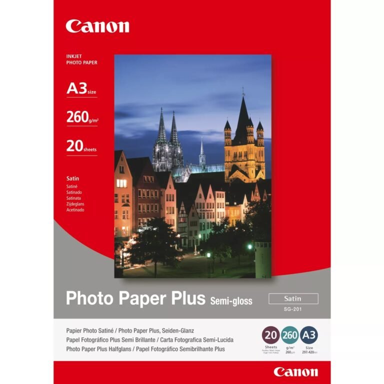 Canon SG-201 Semi-Gloss Photo Paper Plus A3 – 20 Sheets