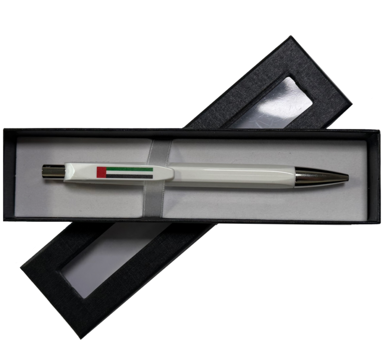 Caran d’Ache 888 Ballpoint Pen INFINITE – UAE Flag Edition with Gift Box, White