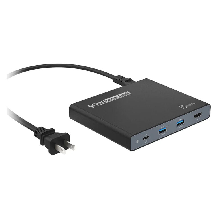 J5Create 90W Built-in USB-C Travel Dock JCDP392