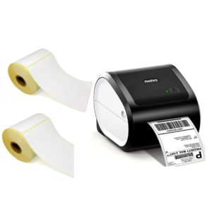Generic D520BT Bluetooth Thermal Label Printer with 2 Rolls of 4 x 6 Inch Labels