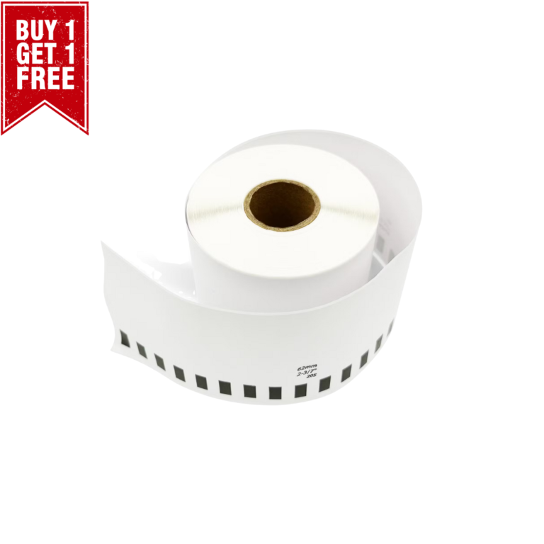 Generic Compatible DK-22205 Continuous Label Rolls 62mm x 30.48m – Twin Pack Without Holder