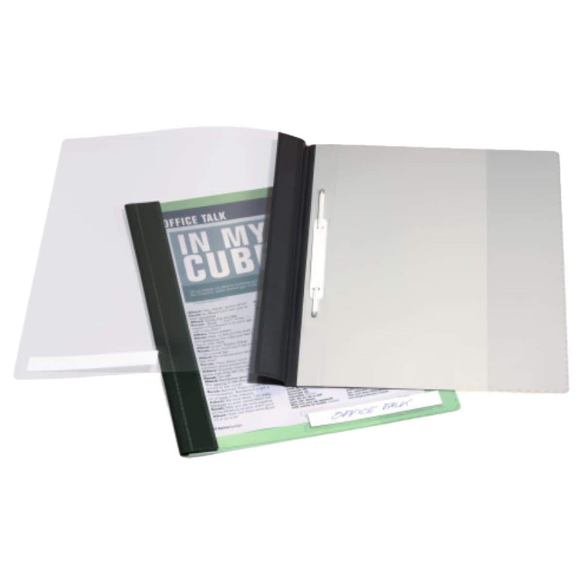 Durable Clear View Folder A4, extra wide with pocket, Light Blue - Image 2