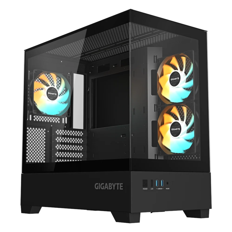 GIGABYTE C201 Panoramic Micro-ATX Gaming Case C201P-M-ATX