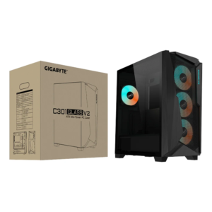 GIGABYTE C301 GLASS V2 Mid Tower ATX Gaming Case GB-C301G