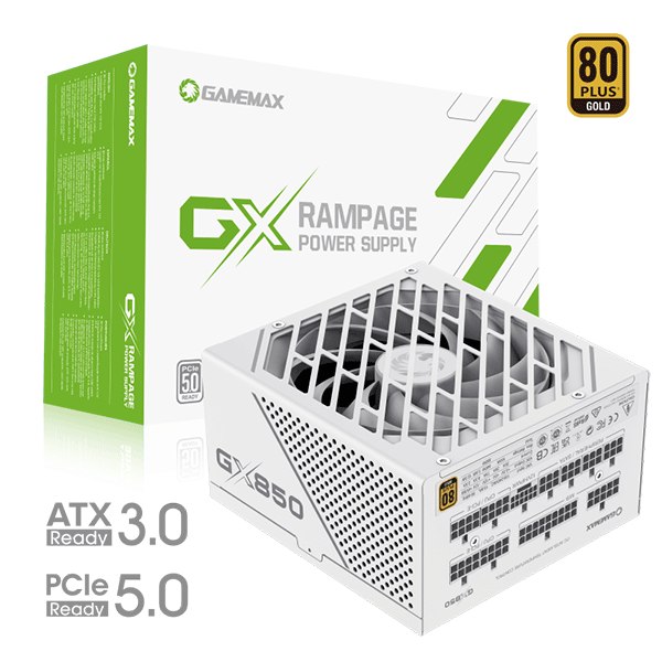 Power Supply 850W Gamemax Gx850 Pro Gold Atx3 GM-GX850-WT