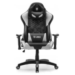 Gaming Chair G-Max Black&White GMC-8073BW