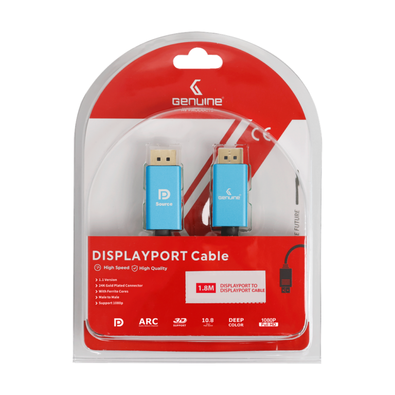 Genuine DP To DP (Display Port) Cable GN-DP1.8M1.1V