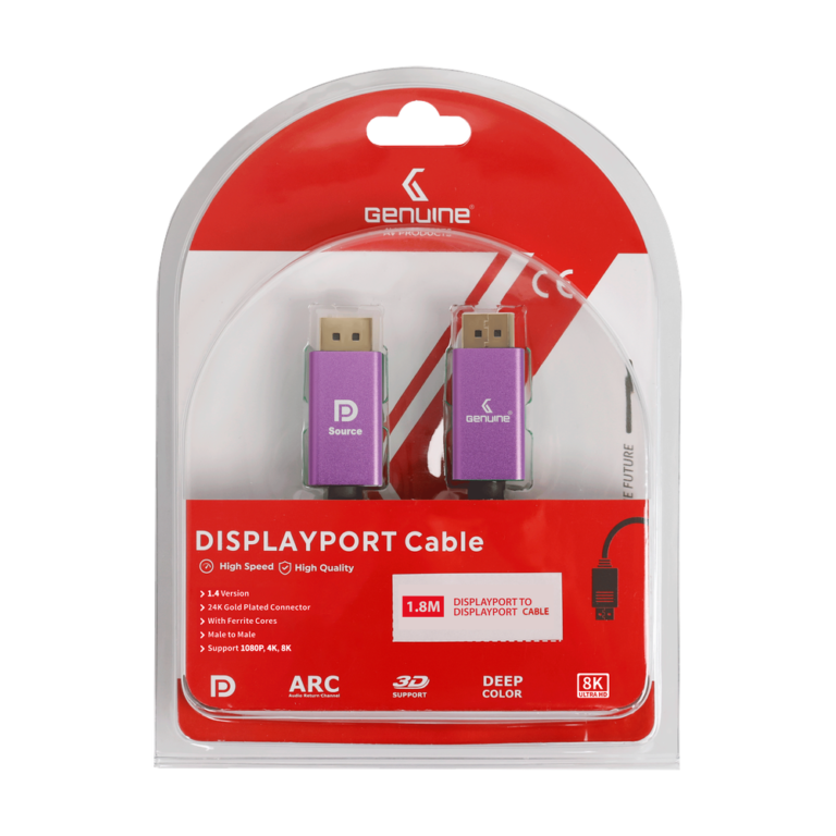 Genuine DP To DP (Display Port) Cable GN-DP1.8M1.4V