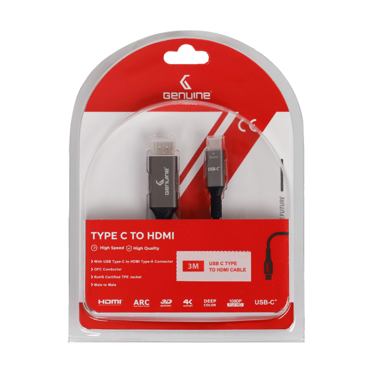 Genuine USB-C To HDMI Cable GN-USBCHD3M