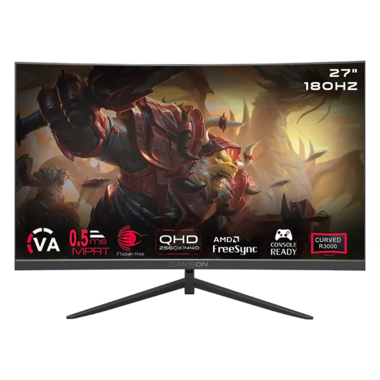 GameOn 27″ QHD 180Hz Curved Gaming Monitor GOC27Q180VA