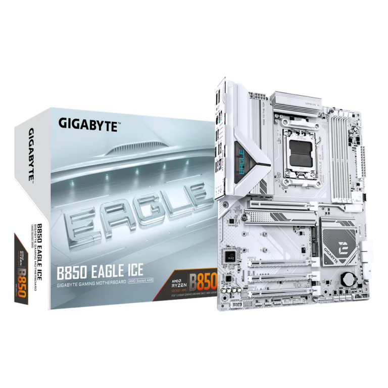 Gigabyte B850 Eagle Ice White Motherboard B850-EAGLE-ICE