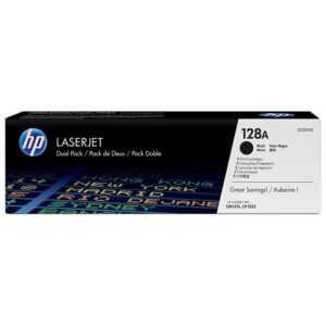 HP 128A Dual Pack Original Laser Toner Cartridge | CE320AD