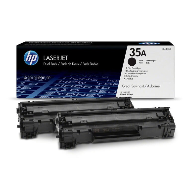 HP 35A 2-pack Original Toner Cartridge – Black | CB435AD
