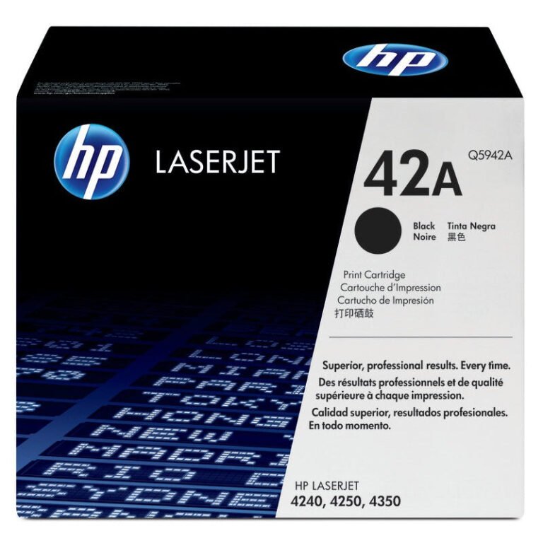 HP 42A Original Toner Cartridge – Black | Q5942A