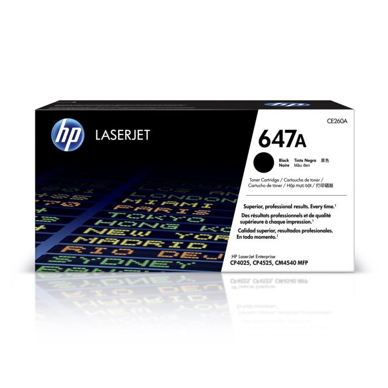 HP 647A Original LaserJet Toner Cartridge – Black | CE260A