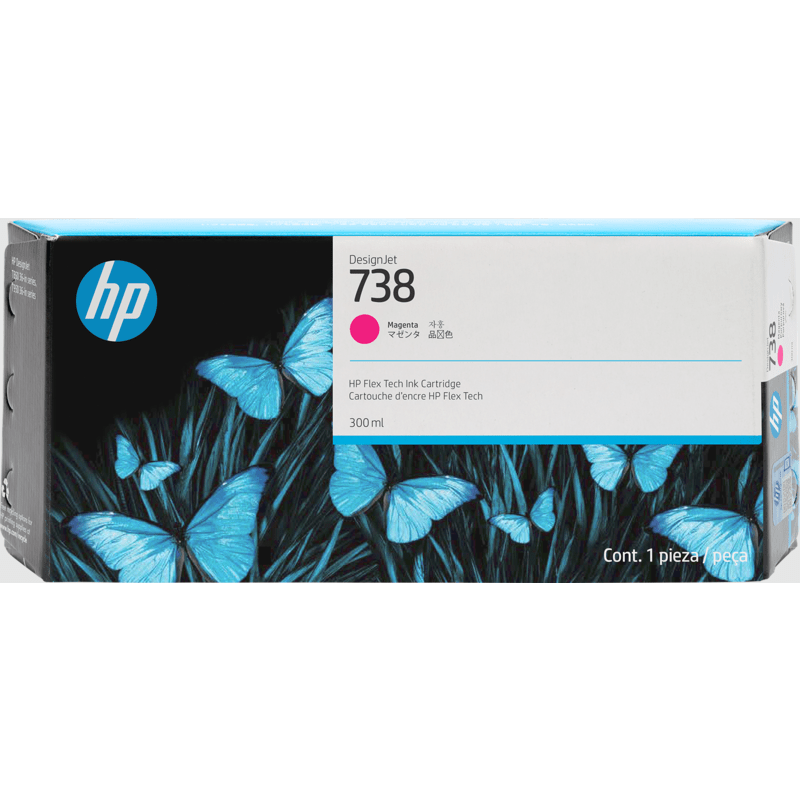 HP 738 (300 ml) DesignJet Original Ink Cartridge - Image 2