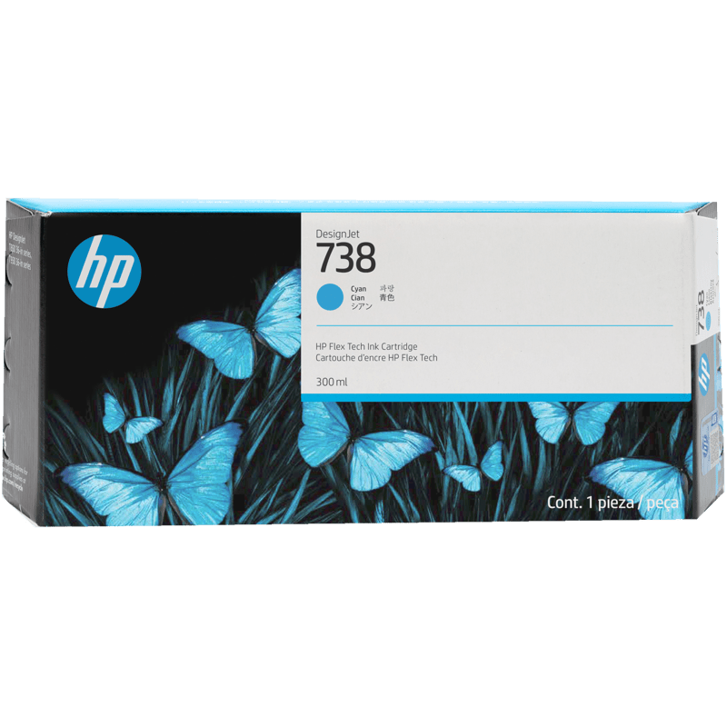 HP 738 (300 ml) DesignJet Original Ink Cartridge - Image 3