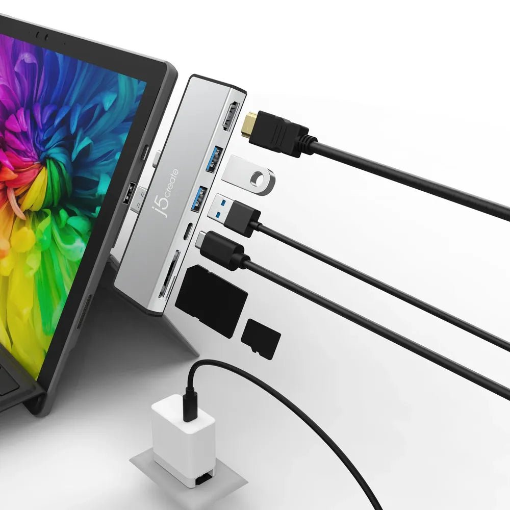 J5Create UltraDrive Mini Dock for Surface Pro 7 JCD324S - Image 4