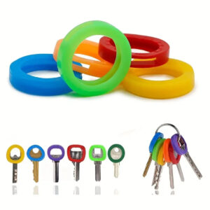 Generic Plastic Key Caps Tags, 5/pack, Assorted Colors