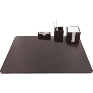 Konrad S. Desk Set, PU Leather, Brown