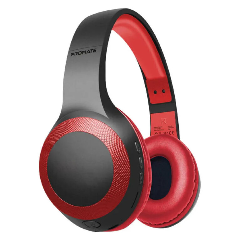 Promate Deep Bass Over-Ear Wireless Headset LABOCA-RED