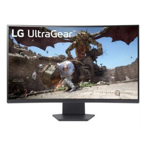 LG UltraGear 32GS60QC-B Curved Gaming Monitor 32GS60QC-BAMAQ