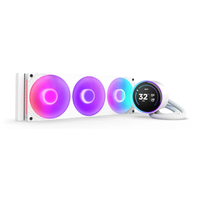 NZXT Kraken Elite 420 RGB Liquid AIO Cooler RL-KR42E-W2