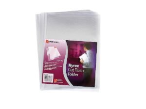 Rexel PFC/A4 12153 Nyrex Cut Flush Folder Embossed PK/25