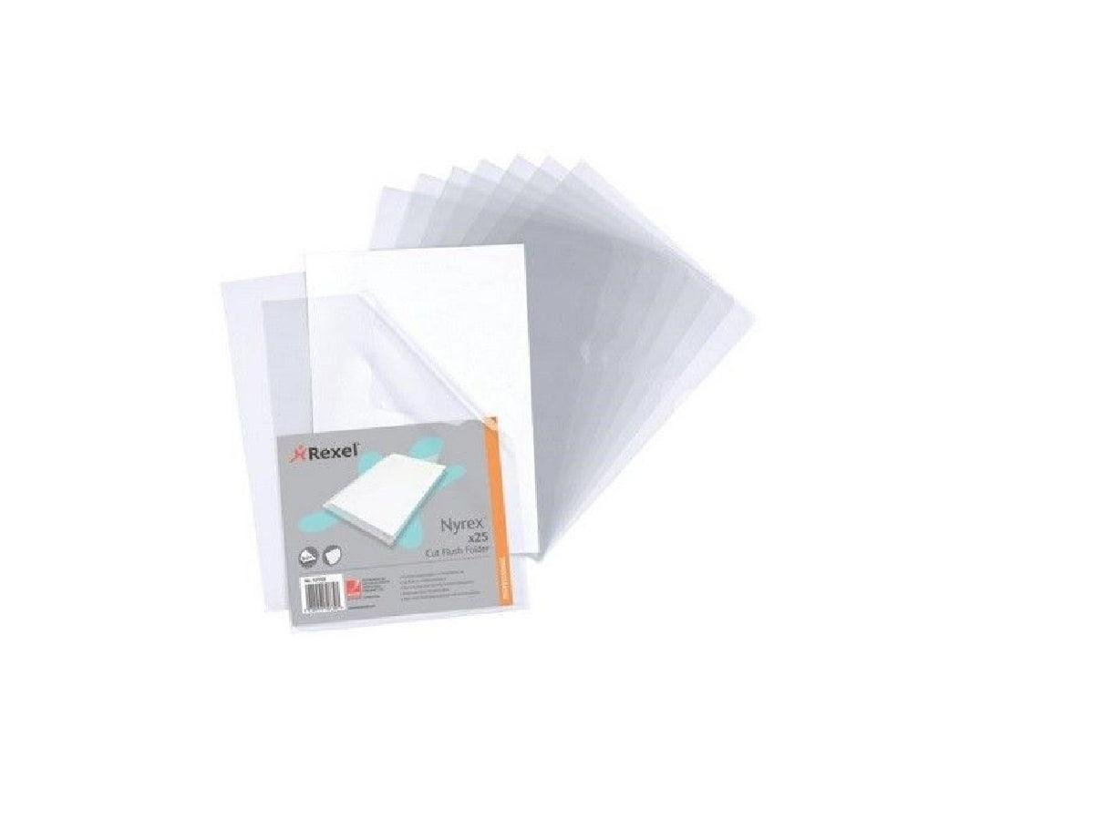 Rexel PFC/A4 12153 Nyrex Cut Flush Folder Embossed PK/25 - Image 2