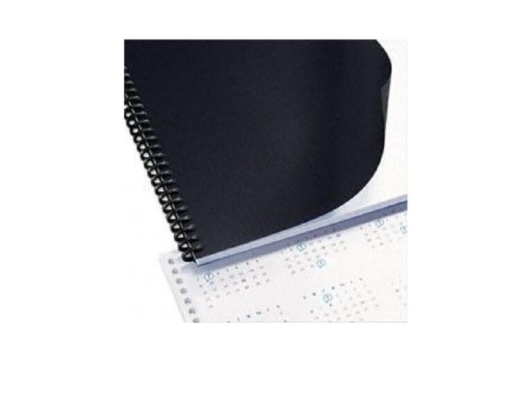 GBC PVC Opaque Binding Cover, 200Mic, Gloss Black, A4, [Pack of 100]