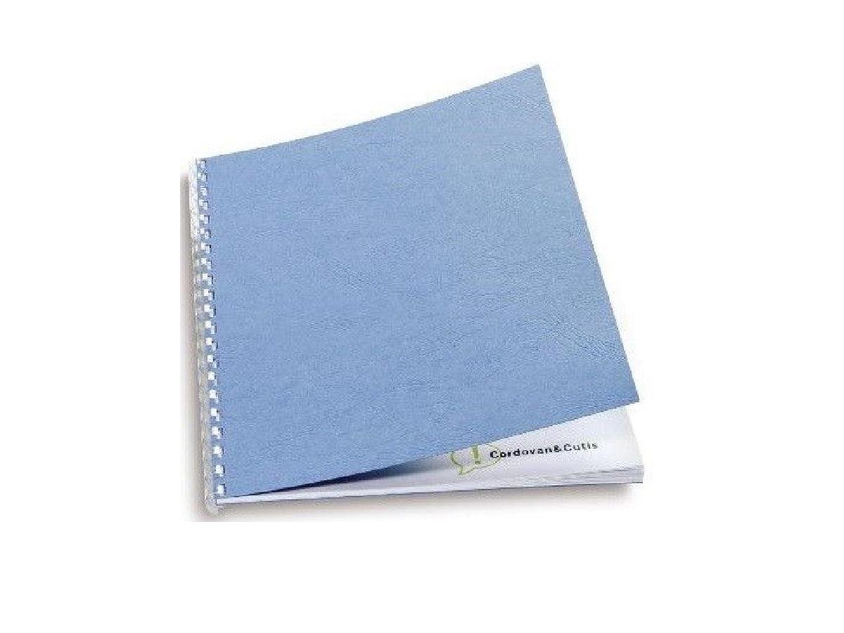 GBC LeatherGrain Binding Cover, 250gsm, A4, Wedgewood Blue, [Pack of 100] - Image 2