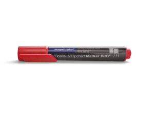Magnetoplan COP 1228106 Dry Erase White Board Marker, Red (Pack of 4)